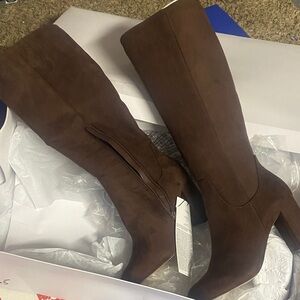 Brown Knee-High Boots